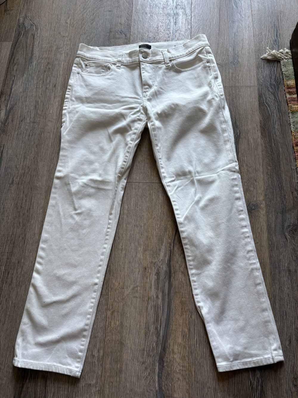 White Straight Leg Jeans